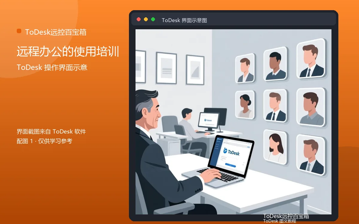 远程办公的使用培训界面示意图(配图1)