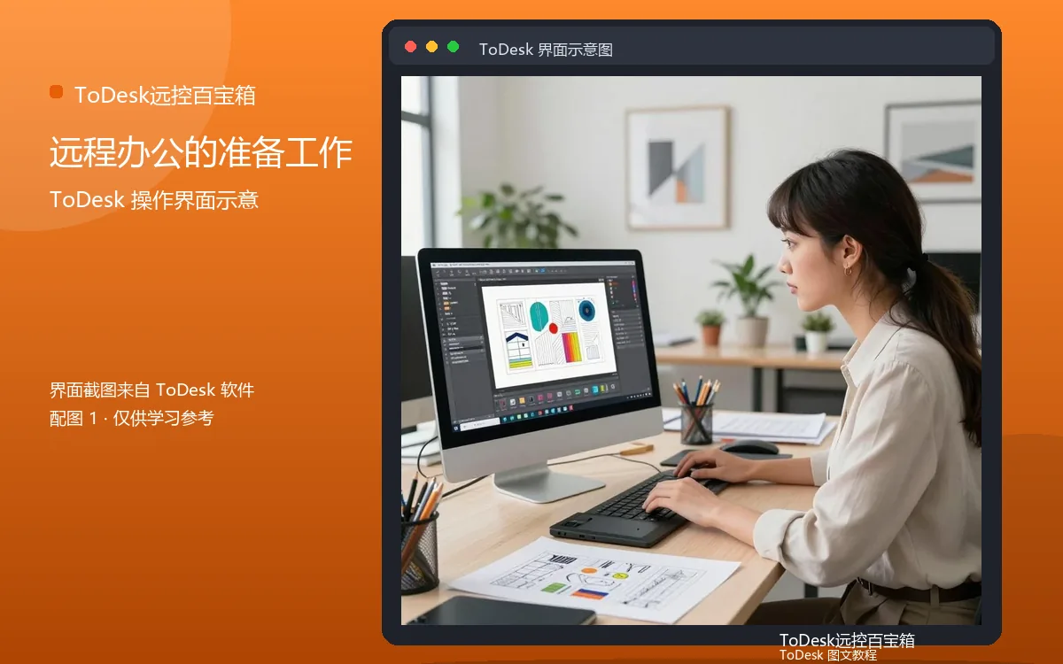 远程办公的准备工作界面示意图(配图1)