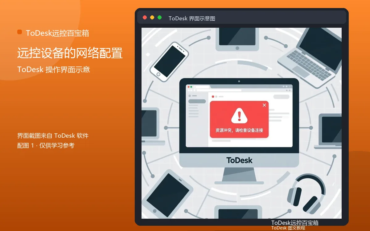 远控设备的网络配置界面示意图（配图1）