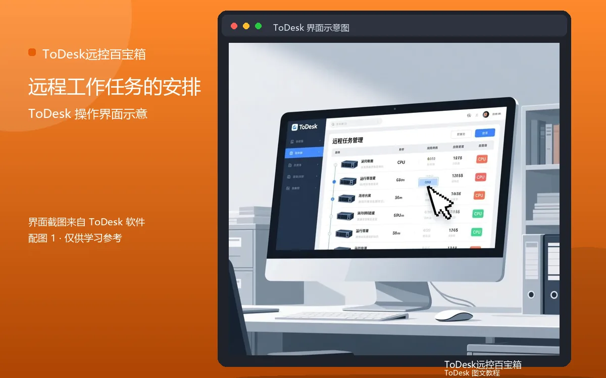 远程工作任务的安排界面示意图(配图1)
